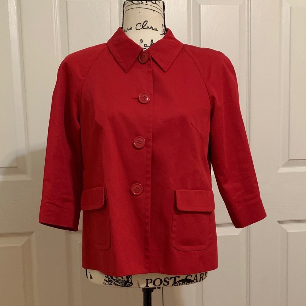 Talbots Red Trench Coat